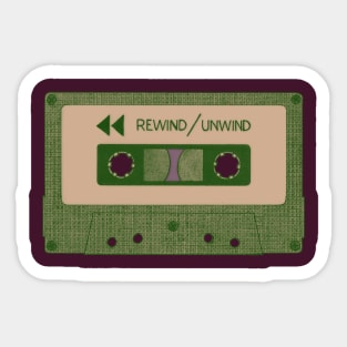 Analog Music (Green Cassette Tape) Sticker